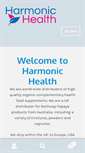 Mobile Screenshot of harmonic-health.com